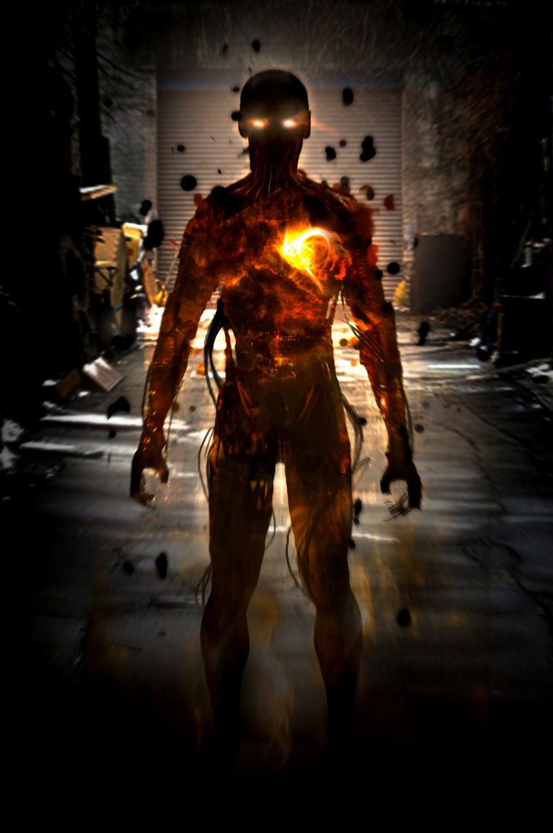 Illustration for article titled Concept art of the blazing mutant you didn't see in X-Men: First Class